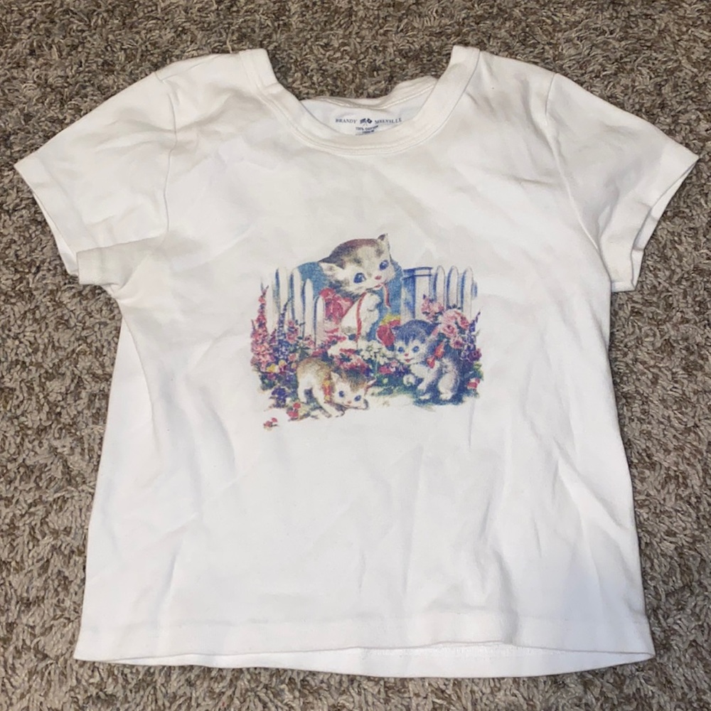 Brandy Melville Kitty Cat shirt